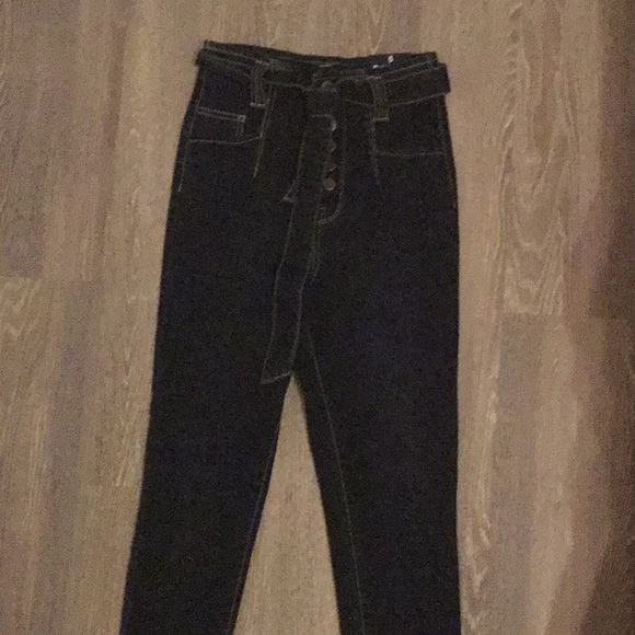 Can’t Tie Me Down High Rise Jeans-Dark Denim - Picture 2 of 4